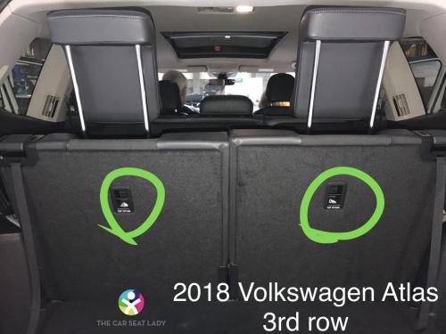 2018 Volkswagen Atlas 3rd row tethers
